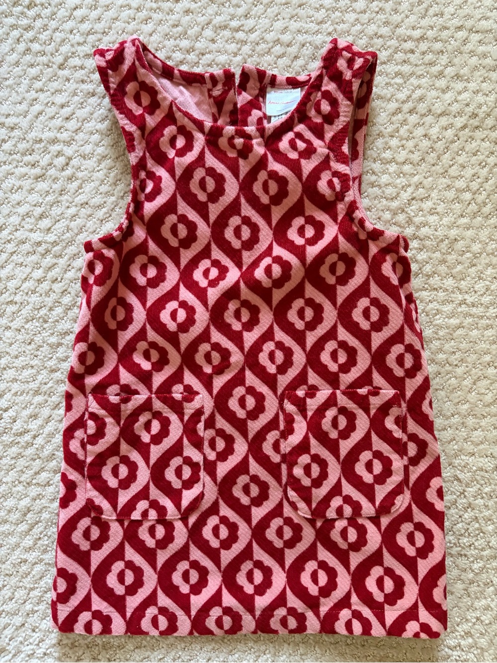 Hanna Andersson Velvet Jumper with Pockets 3T - like new! - Picture 2 of 4